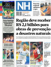 Capa do jornal Jornal NH 12/08/2024