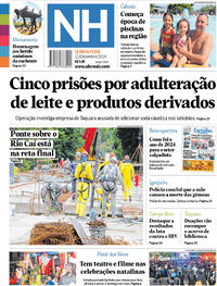 Capa do jornal Jornal NH 12/12/2024