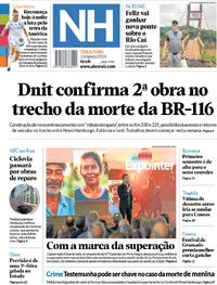 Capa do jornal Jornal NH 13/08/2024