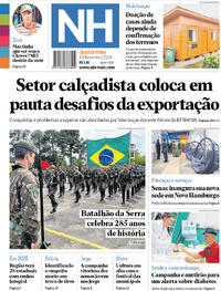 Capa do jornal Jornal NH 13/11/2024