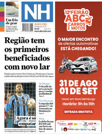 Capa do jornal Jornal NH 14/08/2024