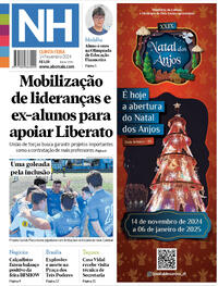 Capa do jornal Jornal NH 14/11/2024
