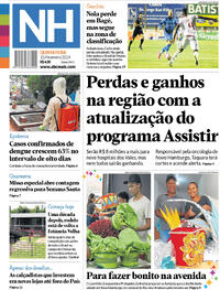 Capa do jornal Jornal NH 15/02/2024