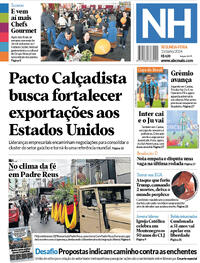 Capa do jornal Jornal NH 15/07/2024