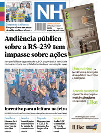 Capa do jornal Jornal NH 16/10/2024