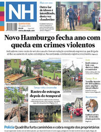 Capa do jornal Jornal NH 18/01/2024