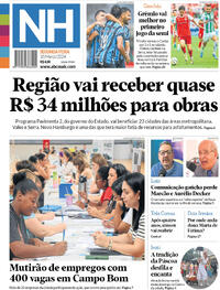 Capa do jornal Jornal NH 18/03/2024