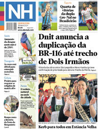Capa do jornal Jornal NH 18/04/2024
