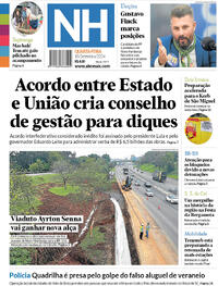 Capa do jornal Jornal NH 18/09/2024