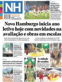 Capa do jornal Jornal NH 19/02/2024