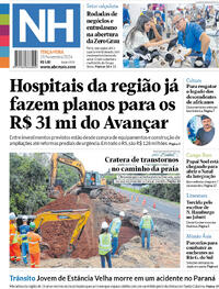 Capa do jornal Jornal NH 19/11/2024