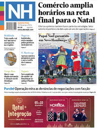 Capa do jornal Jornal NH 19/12/2024