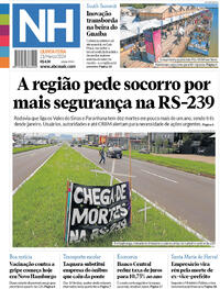 Capa do jornal Jornal NH 21/03/2024