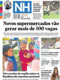 Capa do jornal Jornal NH 21/08/2024
