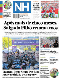 Capa do jornal Jornal NH 21/10/2024