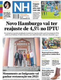 Capa do jornal Jornal NH 21/11/2024