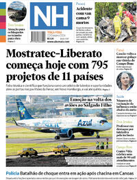 Capa do jornal Jornal NH 22/10/2024