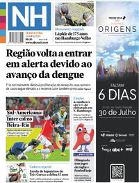 Capa do jornal Jornal NH 24/07/2024