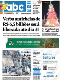 Capa do jornal Jornal NH 24/12/2024
