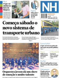 Capa do jornal Jornal NH 25/04/2024