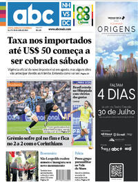 Capa do jornal Jornal NH 26/07/2024