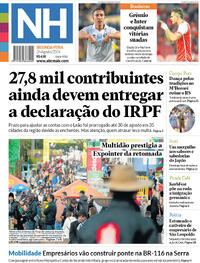 Capa do jornal Jornal NH 26/08/2024