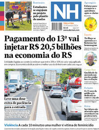 Capa do jornal Jornal NH 26/11/2024