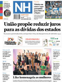 Capa do jornal Jornal NH 27/03/2024