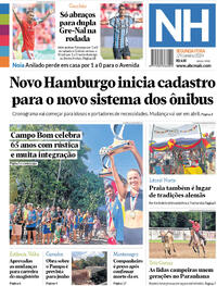 Capa do jornal Jornal NH 29/01/2024