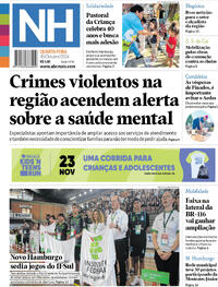 Capa do jornal Jornal NH 30/10/2024