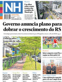 Capa do jornal Jornal NH 31/10/2024