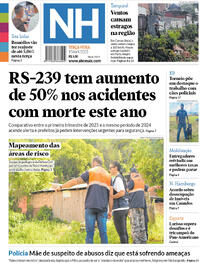 Capa do jornal Jornal NH 01/04/2025