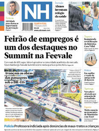 Capa do jornal Jornal NH 01/10/2025
