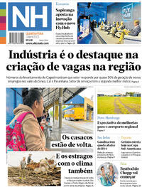 Capa do jornal Jornal NH 02/04/2025