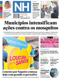 Capa do jornal Jornal NH 02/10/2025