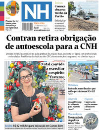 Capa do jornal Jornal NH 02/12/2025