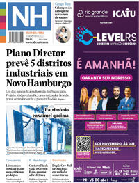 Capa do jornal Jornal NH 03/11/2025
