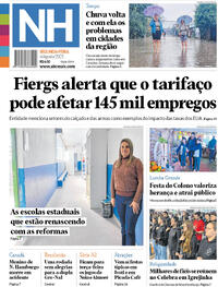 Capa do jornal Jornal NH 04/08/2025