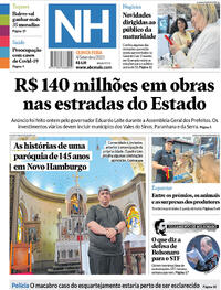 Capa do jornal Jornal NH 04/09/2025