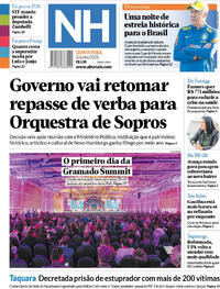 Capa do jornal Jornal NH 05/06/2025