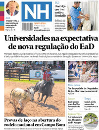 Capa do jornal Jornal NH 06/03/2025