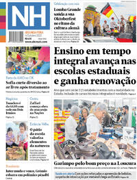Capa do jornal Jornal NH 06/10/2025