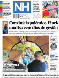 Capa do jornal Jornal NH 07/04/2025