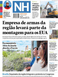 Capa do jornal Jornal NH 07/08/2025