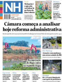 Capa do jornal Jornal NH 08/01/2025