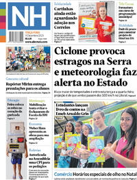 Capa do jornal Jornal NH 09/12/2025