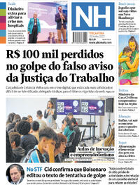 Capa do jornal Jornal NH 10/06/2025