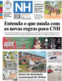 Capa do jornal Jornal NH 10/12/2025