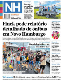 Capa do jornal Jornal NH 13/01/2025