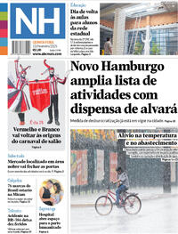 Capa do jornal Jornal NH 13/02/2025